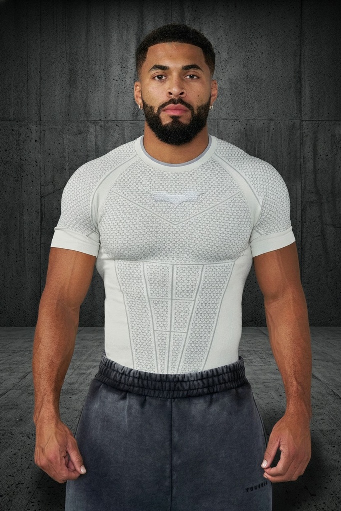 Batman Compression Tees - Off-White
