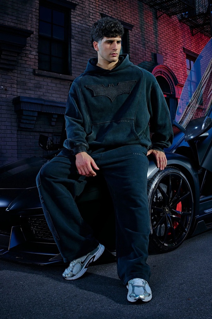 Batman Stealth Hoodies - Black Wash