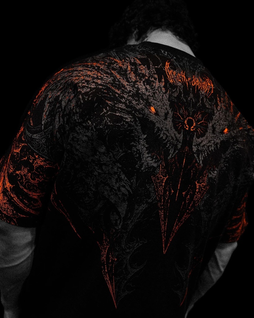 BLOOD WYVERN OVERSIZED T-SHIRT - [SCORCH]