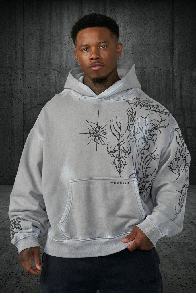 Cyberpunk Hoodies - Light Grey Wash