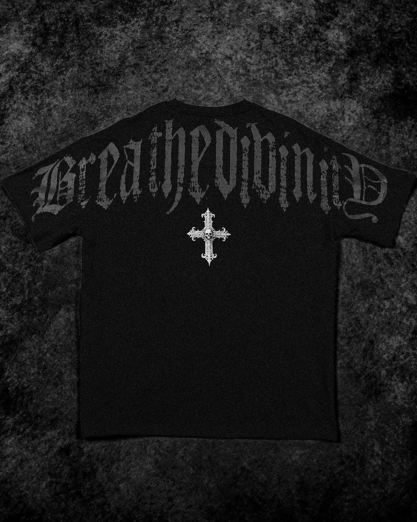 Elegant Oversized Lightweight T-shirt [VOID BLACK]