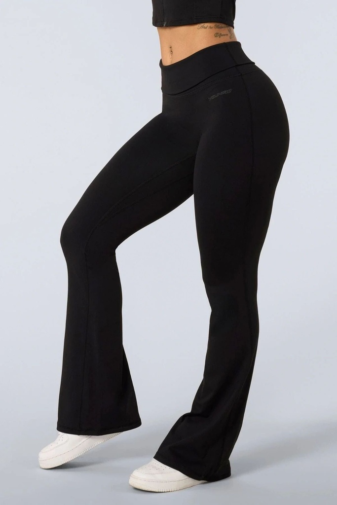 Flashback Foldover Flares - Black