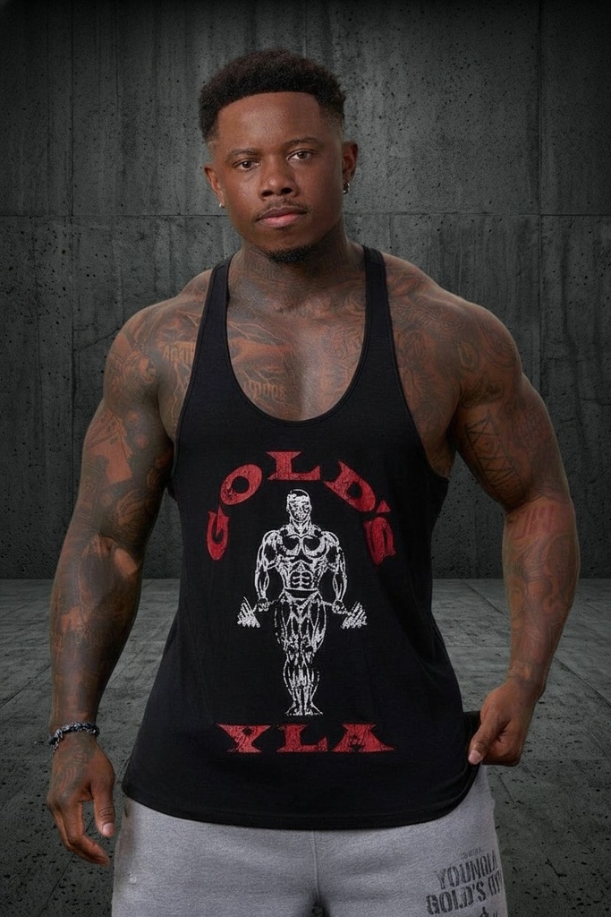 Gold's Iron Legacy Icon Stringers - Black