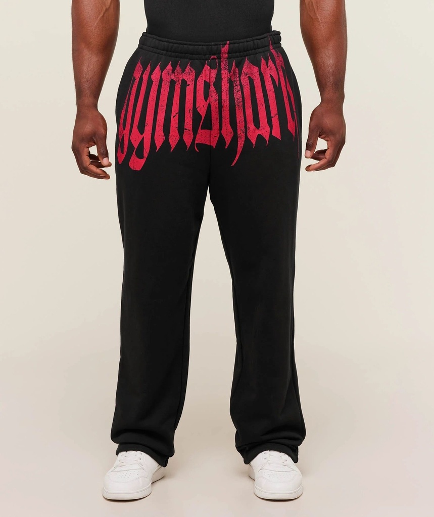 Gymshark Fade Graphic Straight Leg Jogger - GS Black