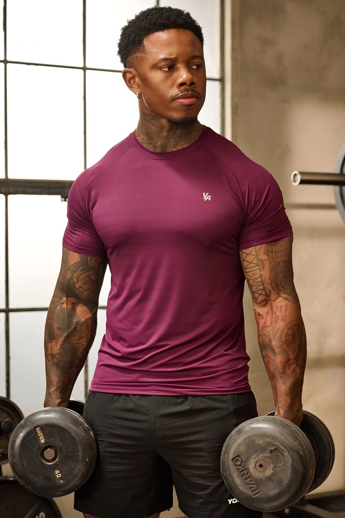 LIQUID COMPRESSION TEES - Grape
