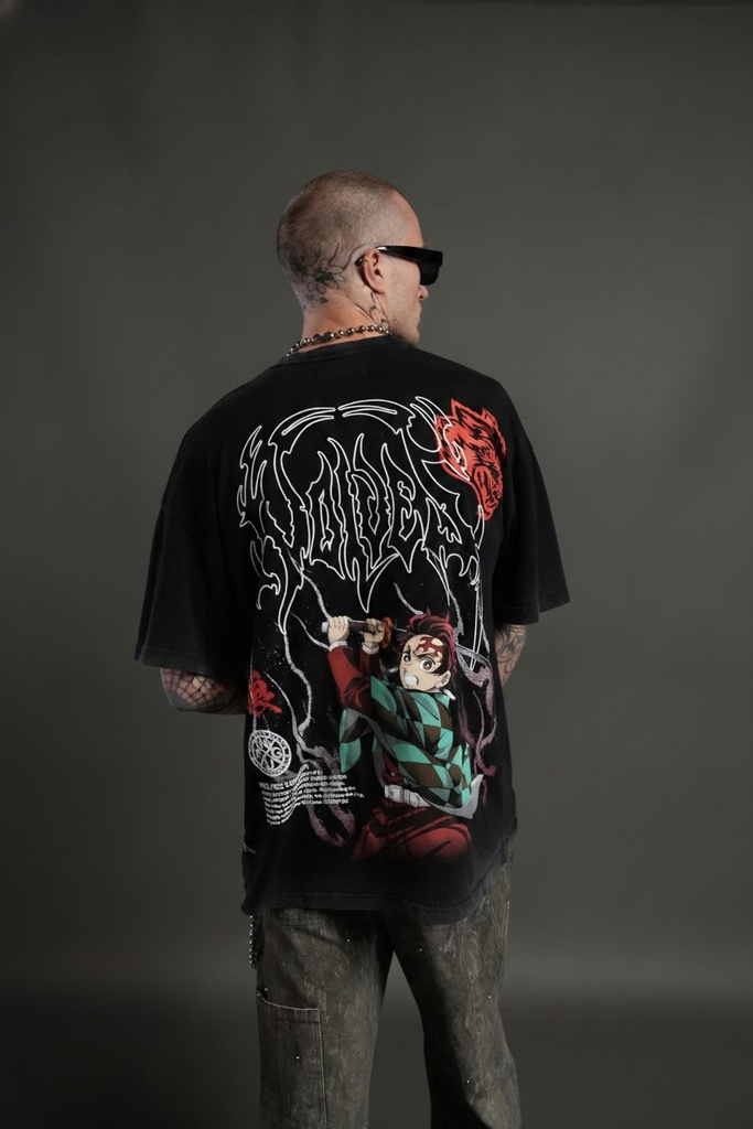 NFGU Tanjiro "Premium" Oversized Tee i n Black