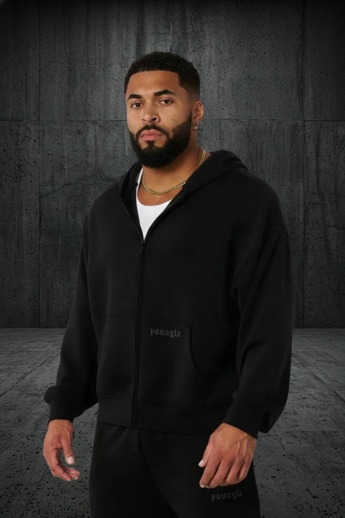 Soft AF Zip Ups - Black