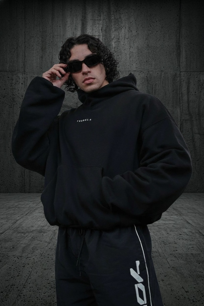 Supersized Sphere Hoodies - Black