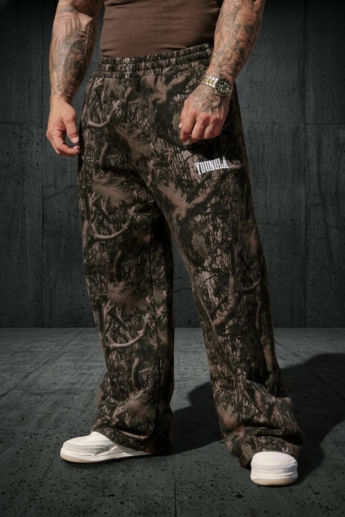 Tree Camo Baggy Sweats - Dark Tree Camo