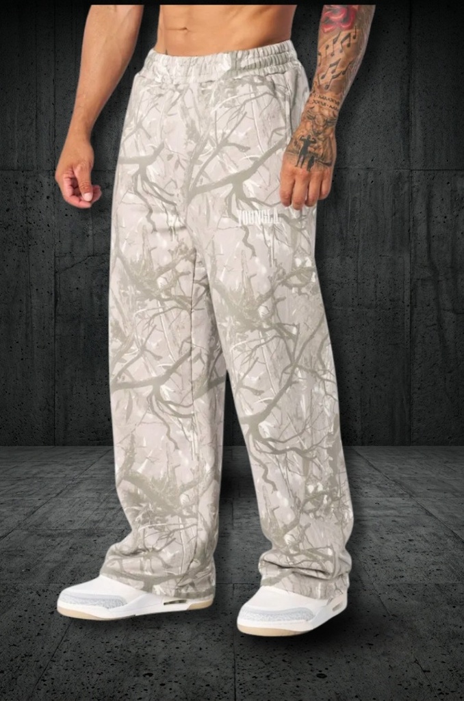 Tree Camo Baggy Sweats - Tan Tree Camo
