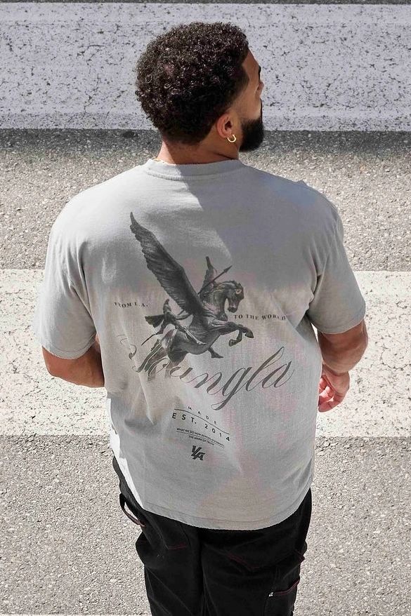 Warrior Tees Grey Wash