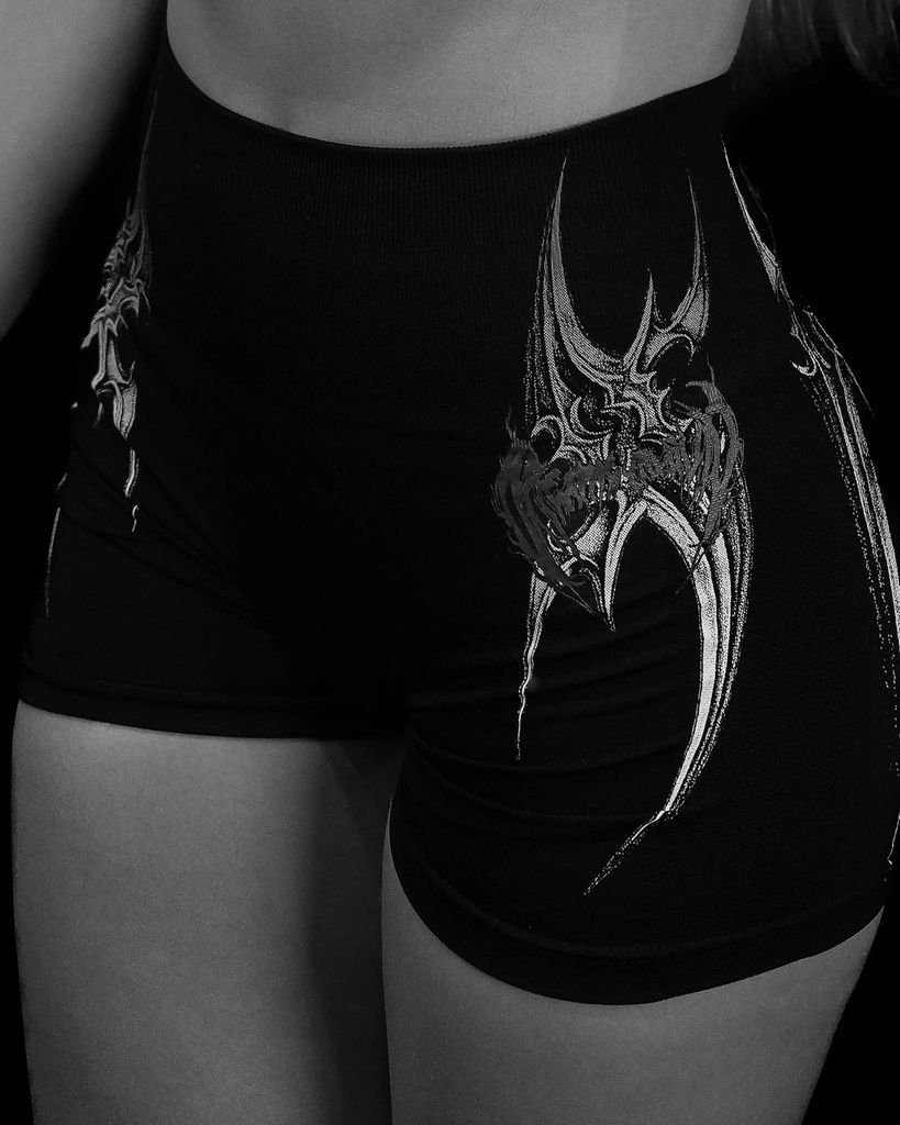 WOMENS VOID TECH™ VALKYRIE SEAMLESS SHORTS - [VOID BLACK]