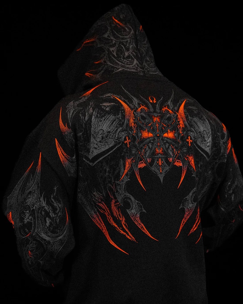 BERSERKER OVERSIZED ZIP-UP HOODIE - [SCORCH] [JUN 2026]
