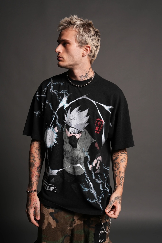 Shinobi Premium Oversized Tee - [BLACK]
