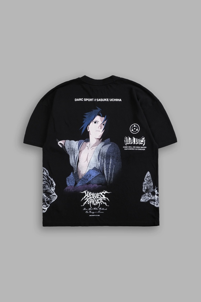 SASUKE "SIDE BY SIDE" SERIES PREMIUM TEE IN BLACK