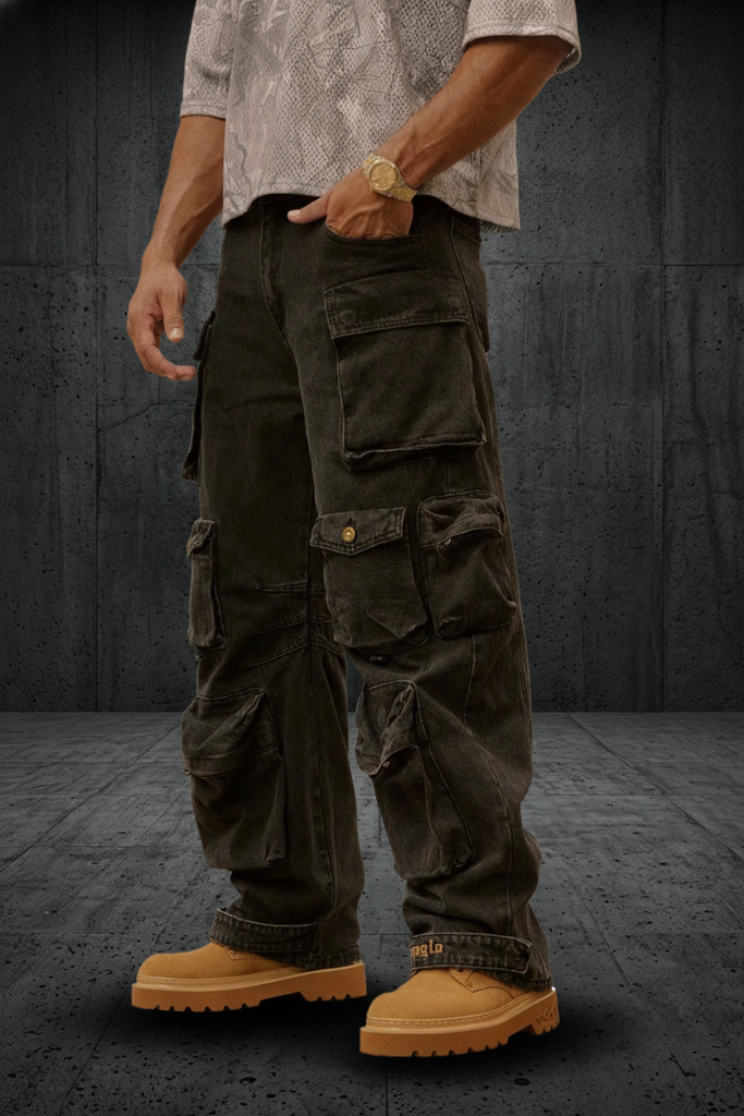 HELLA POCKET JEANS - Black Wash